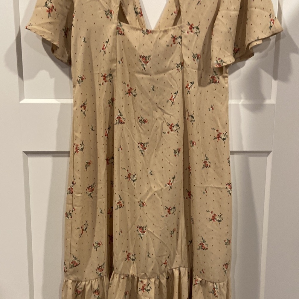 Superfoxx Large Button Down Midi Floral And Polka… - image 5